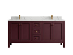 Nashville 72 in. W x 22 in. D Double Sink Bathroom Vanity - photo 35