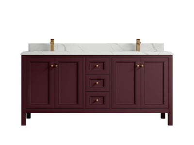 Nashville 72 in. W x 22 in. D Double Sink Bathroom Vanity - Willow Bath and Vanity