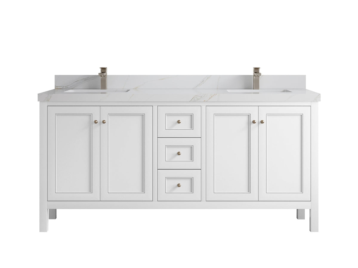 Nashville 72 in. W x 22 in. D Double Sink Bathroom Vanity - Willow Bath and Vanity