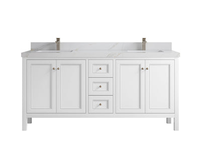 Nashville 72 in. W x 22 in. D Double Sink Bathroom Vanity - Willow Bath and Vanity