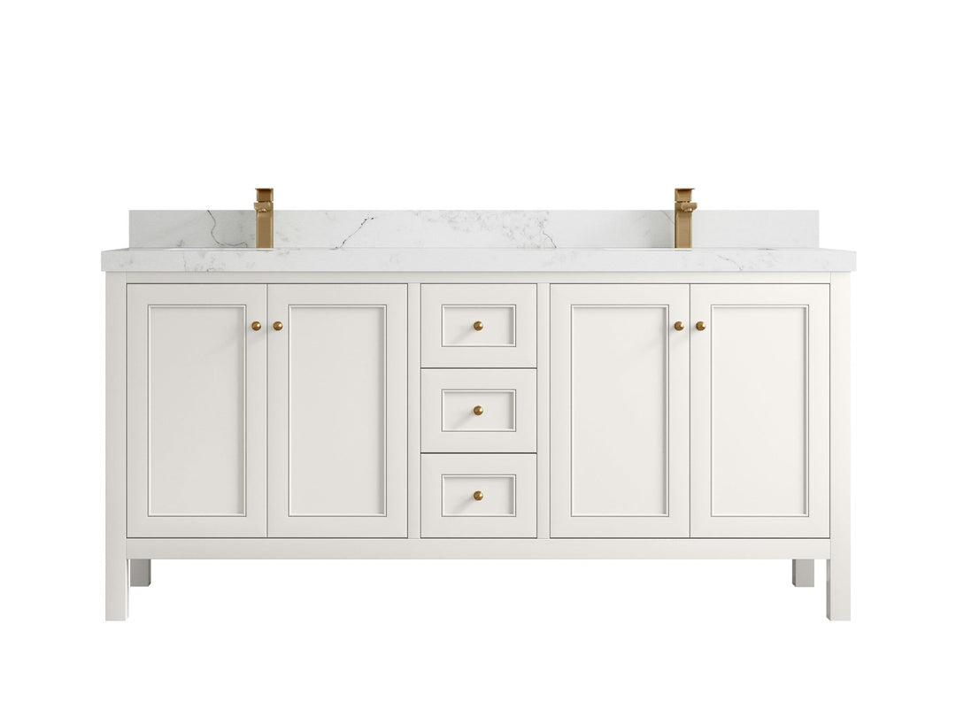 Nashville 72 in. W x 22 in. D Double Sink Bathroom Vanity - Willow Bath and Vanity