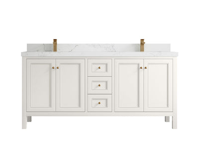 Nashville 72 in. W x 22 in. D Double Sink Bathroom Vanity - Willow Bath and Vanity
