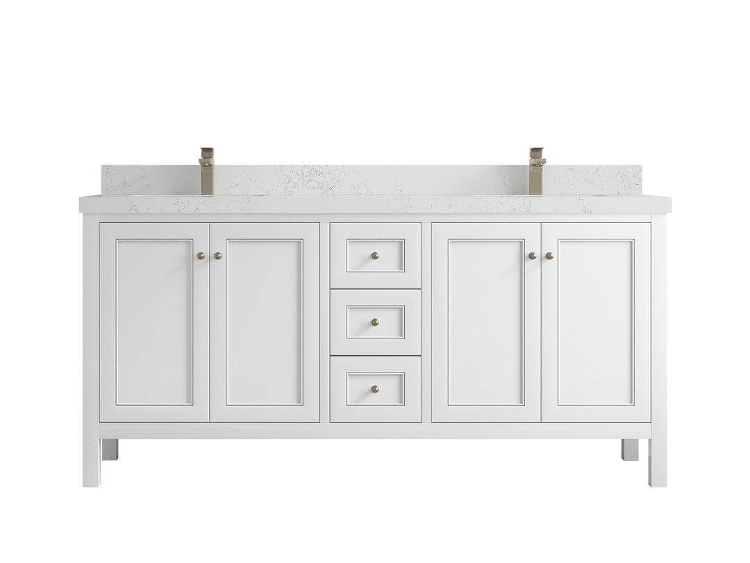 Nashville 72 in. W x 22 in. D Double Sink Bathroom Vanity - Willow Bath and Vanity