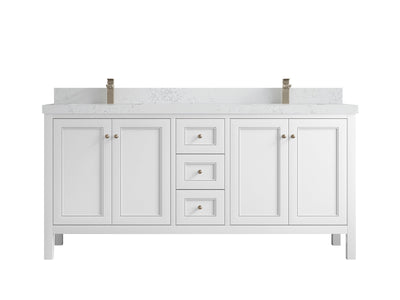 Nashville 72 in. W x 22 in. D Double Sink Bathroom Vanity - Willow Bath and Vanity