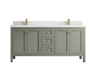 Nashville 72 in. W x 22 in. D Double Sink Bathroom Vanity - Willow Bath and Vanity