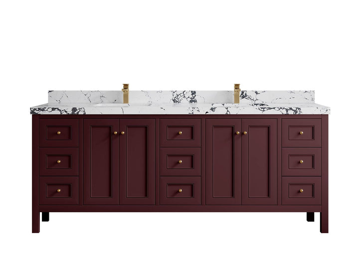 Nashville 84 in W x 22 in D Double Sink Bathroom Vanity - photo 40