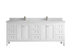 Nashville 84 in W x 22 in D Double Sink Bathroom Vanity - photo 23