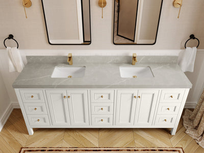 Nashville 84 in W x 22 in D Double Sink Bathroom Vanity - Willow Bath and Vanity