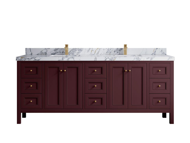 Nashville 84 in W x 22 in D Double Sink Bathroom Vanity - photo 20