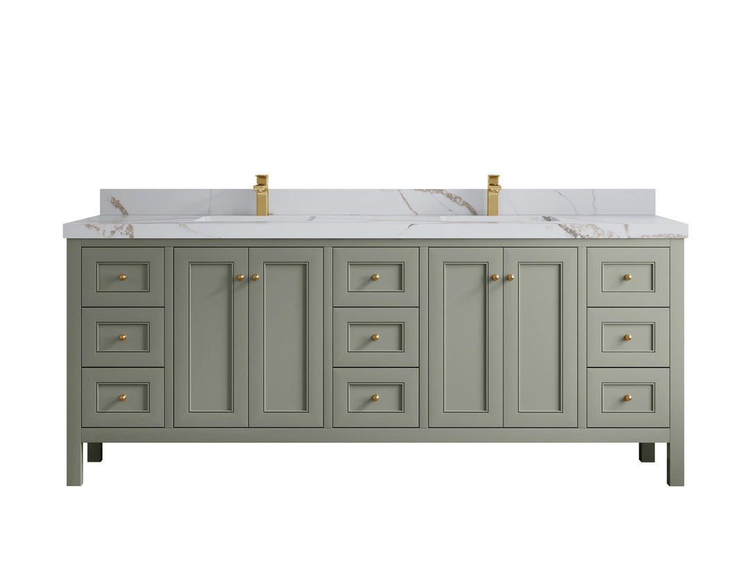 Nashville 84 in W x 22 in D Double Sink Bathroom Vanity - Willow Bath and Vanity
