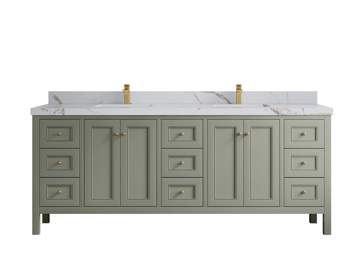 Nashville 84 in W x 22 in D Double Sink Bathroom Vanity - Willow Bath and Vanity
