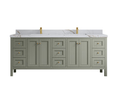 Nashville 84 in W x 22 in D Double Sink Bathroom Vanity - photo 19