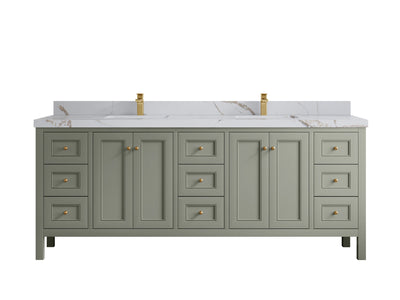 Nashville 84 in W x 22 in D Double Sink Bathroom Vanity - Willow Bath and Vanity