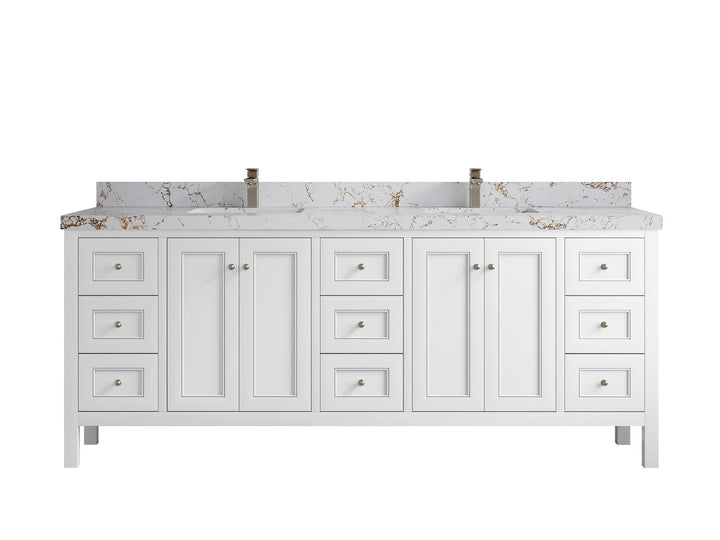 Nashville 84 in W x 22 in D Double Sink Bathroom Vanity - photo 29