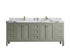 Nashville 84 in W x 22 in D Double Sink Bathroom Vanity - photo 1