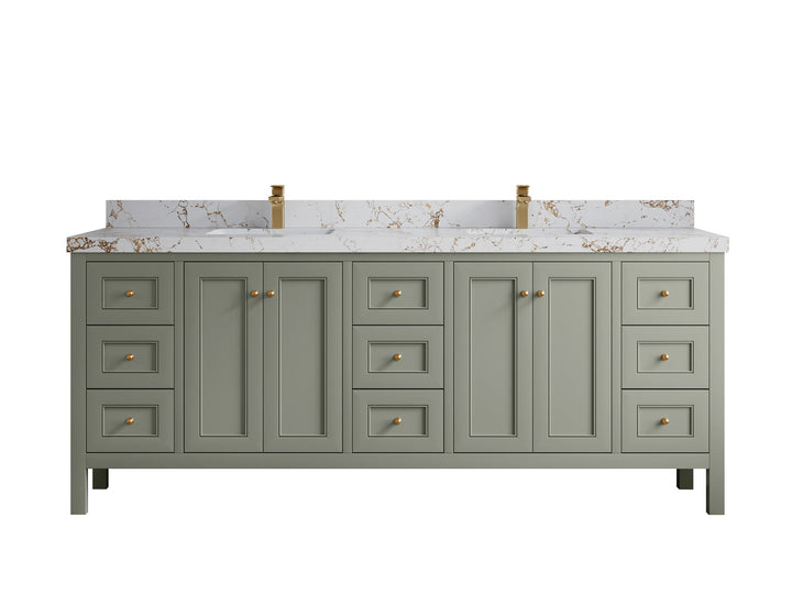 Nashville 84 in W x 22 in D Double Sink Bathroom Vanity - photo 47