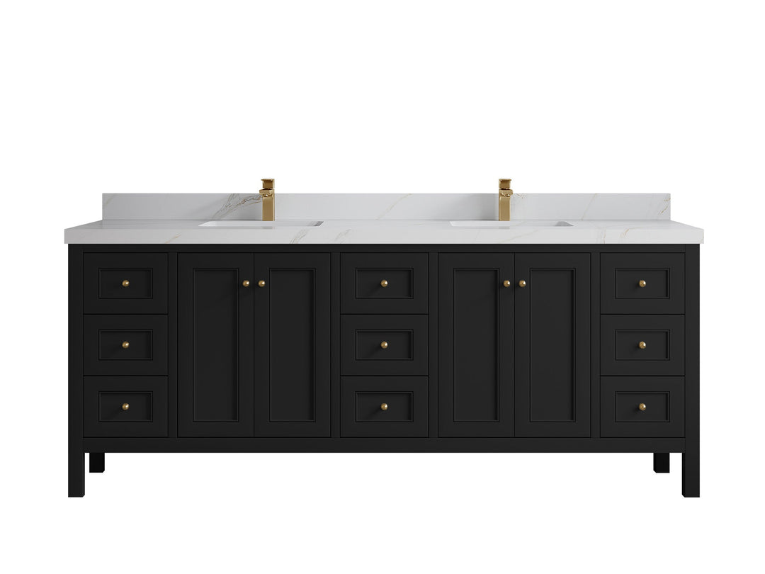 Nashville 84 in W x 22 in D Double Sink Bathroom Vanity - Willow Bath and Vanity