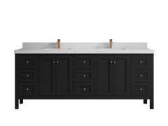 Nashville 84 in W x 22 in D Double Sink Bathroom Vanity - photo 43