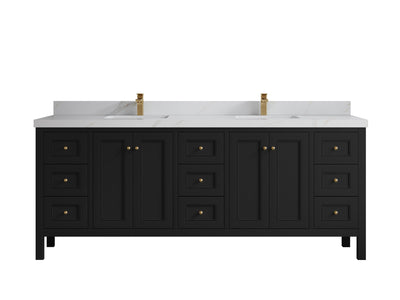 Nashville 84 in W x 22 in D Double Sink Bathroom Vanity - Willow Bath and Vanity