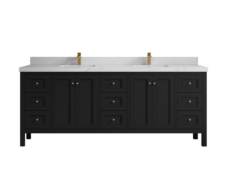 Nashville 84 in W x 22 in D Double Sink Bathroom Vanity - photo 43