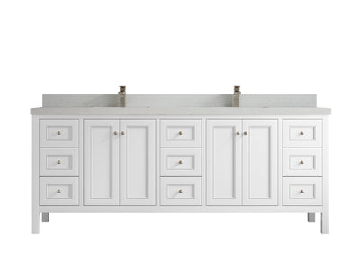 Nashville 84 in W x 22 in D Double Sink Bathroom Vanity - Willow Bath and Vanity