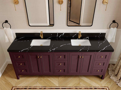 Nashville 84 in W x 22 in D Double Sink Bathroom Vanity - Willow Bath and Vanity