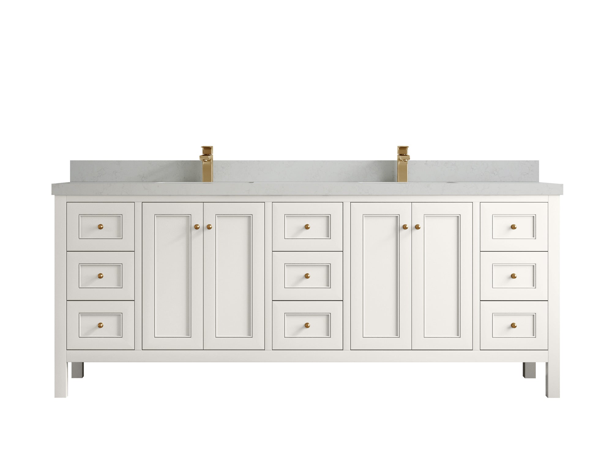 Nashville 84 in W x 22 in D Double Sink Bathroom Vanity - Willow Bath and Vanity