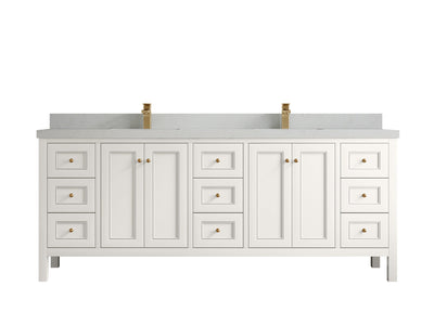 Nashville 84 in W x 22 in D Double Sink Bathroom Vanity - Willow Bath and Vanity