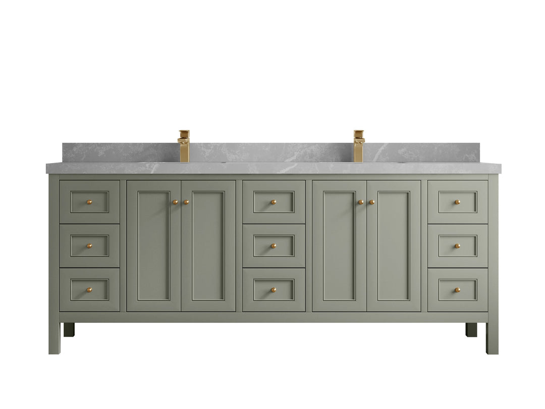 Nashville 84 in W x 22 in D Double Sink Bathroom Vanity - Willow Bath and Vanity