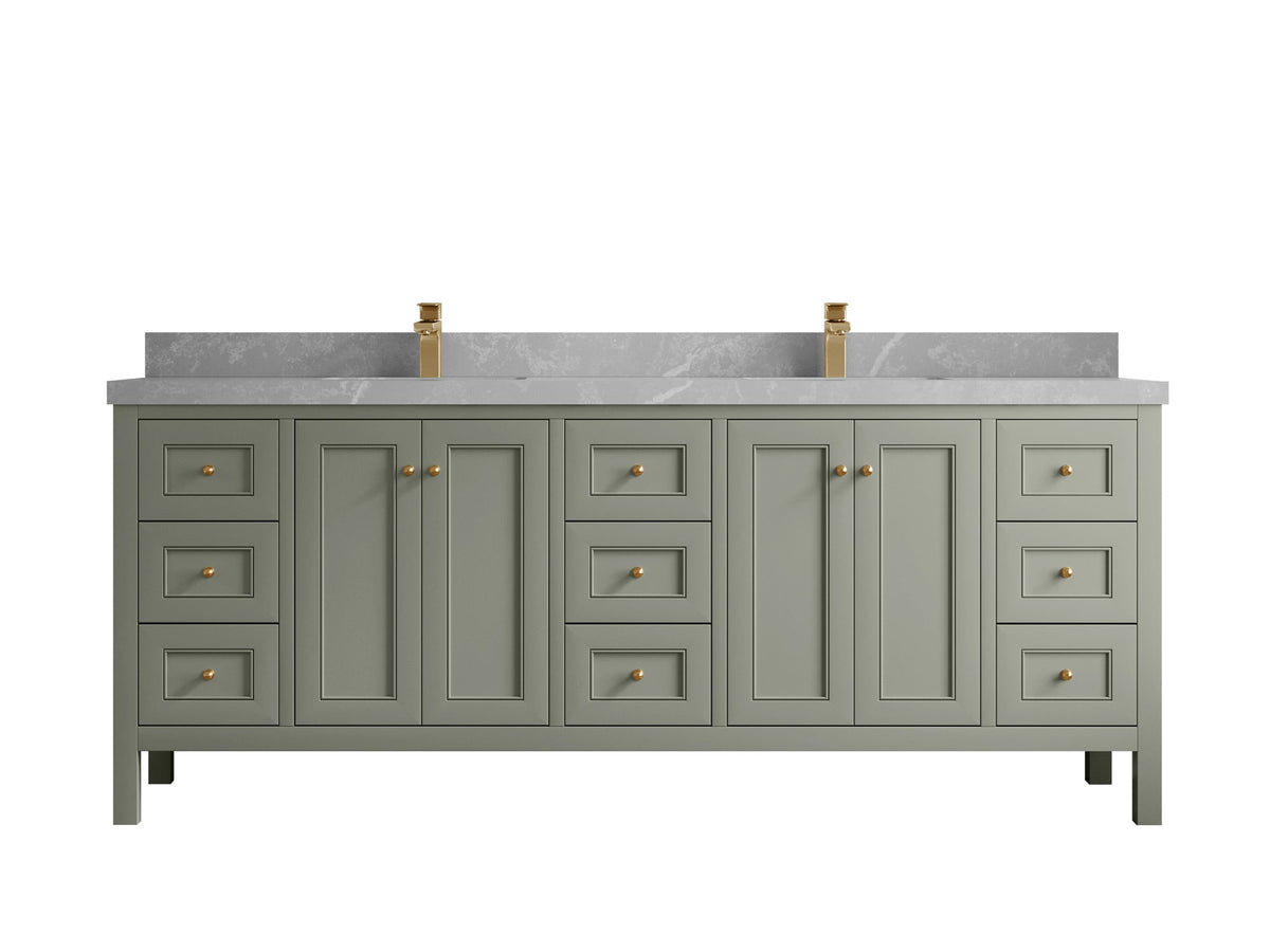 Nashville 84 in W x 22 in D Double Sink Bathroom Vanity - Willow Bath and Vanity