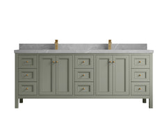 Nashville 84 in W x 22 in D Double Sink Bathroom Vanity - photo 41