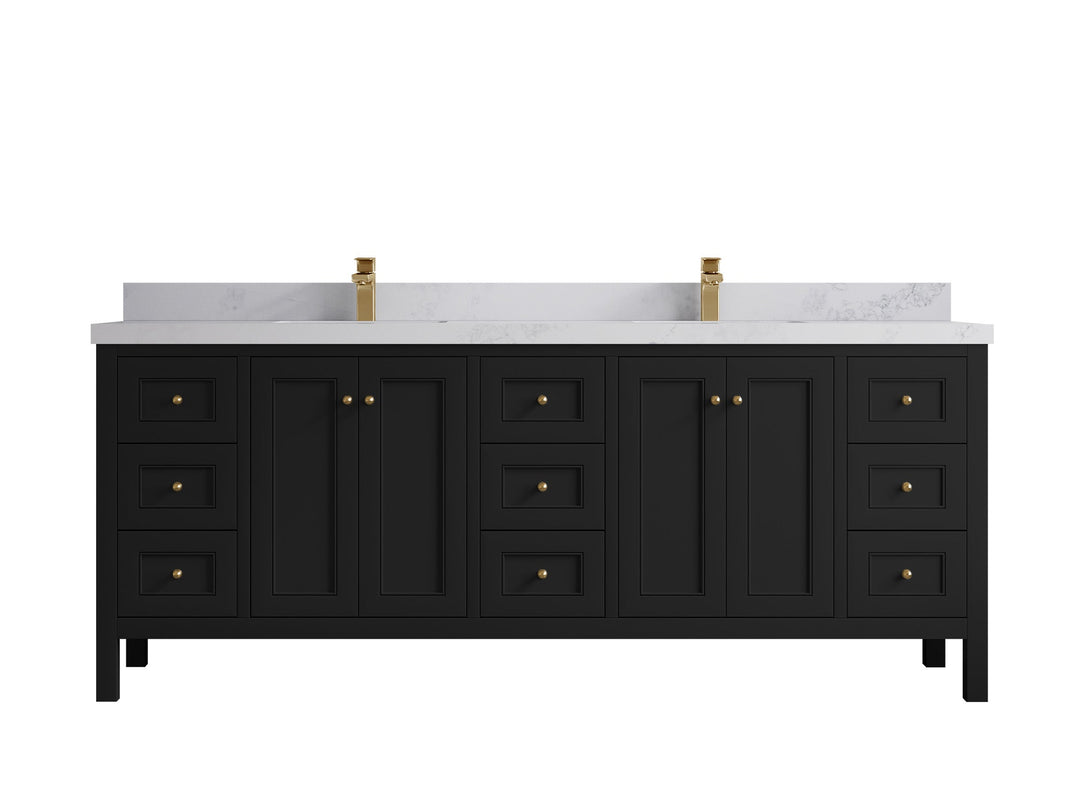 Nashville 84 in W x 22 in D Double Sink Bathroom Vanity - Willow Bath and Vanity