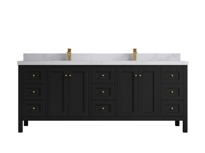 Nashville 84 in W x 22 in D Double Sink Bathroom Vanity - Willow Bath and Vanity