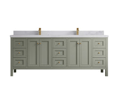 Nashville 84 in W x 22 in D Double Sink Bathroom Vanity - photo 23