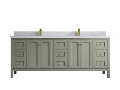 Nashville 84 in W x 22 in D Double Sink Bathroom Vanity - Willow Bath and Vanity