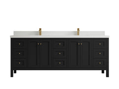 Nashville 84 in W x 22 in D Double Sink Bathroom Vanity - photo 35