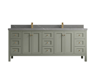 Nashville 84 in W x 22 in D Double Sink Bathroom Vanity - Willow Bath and Vanity