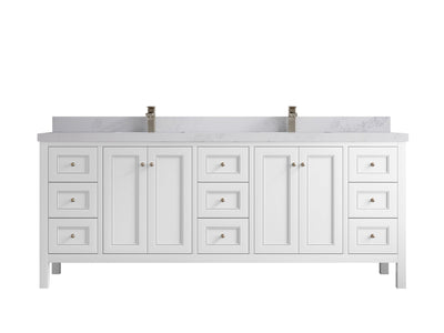 Nashville 84 in W x 22 in D Double Sink Bathroom Vanity - Willow Bath and Vanity