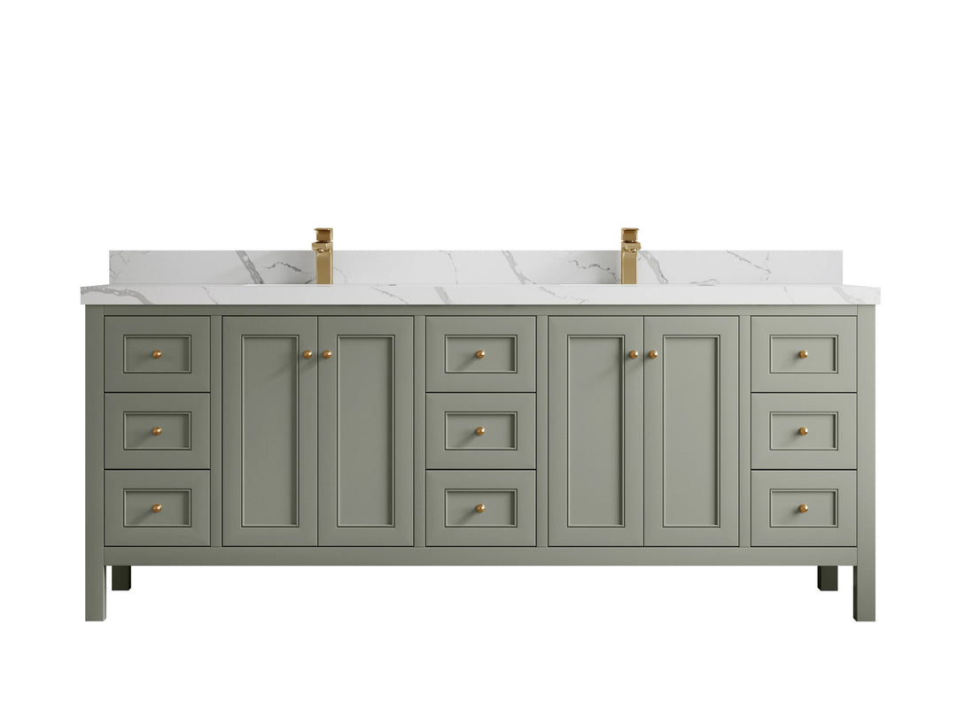 Nashville 84 in W x 22 in D Double Sink Bathroom Vanity - Willow Bath and Vanity