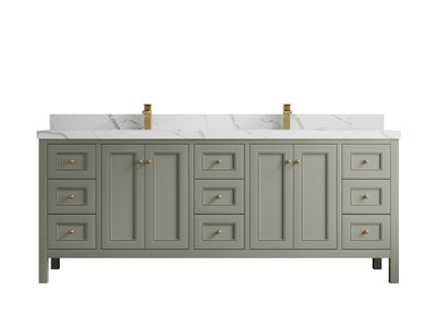 Nashville 84 in W x 22 in D Double Sink Bathroom Vanity - Willow Bath and Vanity