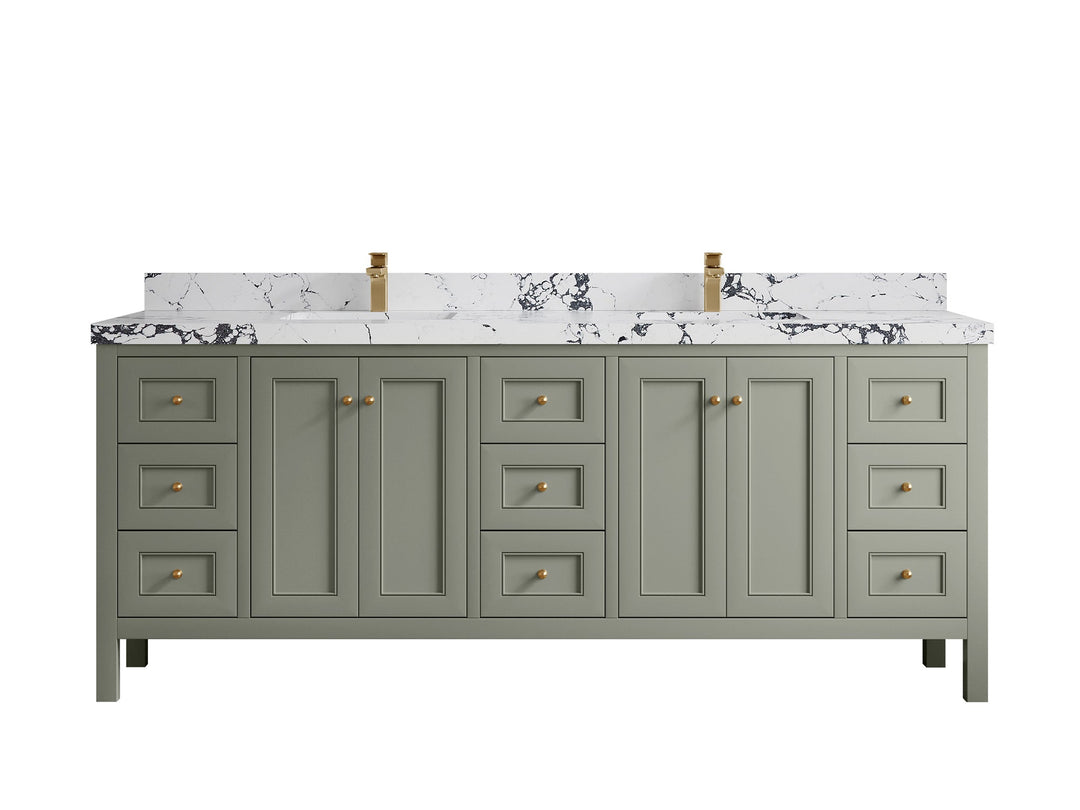 Nashville 84 in W x 22 in D Double Sink Bathroom Vanity - Willow Bath and Vanity