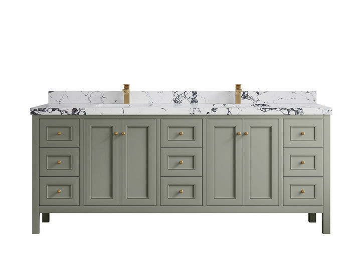 Nashville 84 in W x 22 in D Double Sink Bathroom Vanity - photo 49