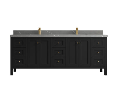Nashville 84 in W x 22 in D Double Sink Bathroom Vanity - Willow Bath and Vanity