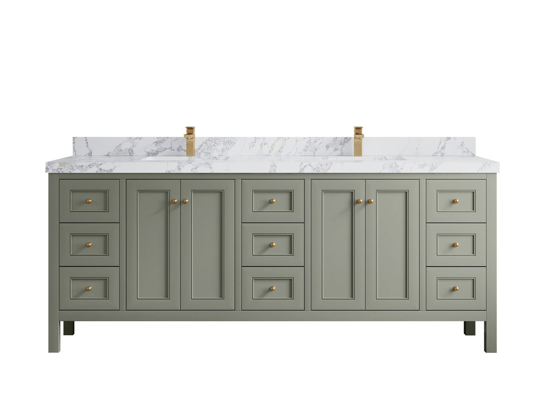Nashville 84 in W x 22 in D Double Sink Bathroom Vanity - Willow Bath and Vanity