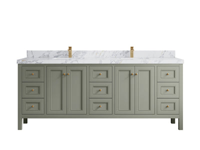 Nashville 84 in W x 22 in D Double Sink Bathroom Vanity - Willow Bath and Vanity