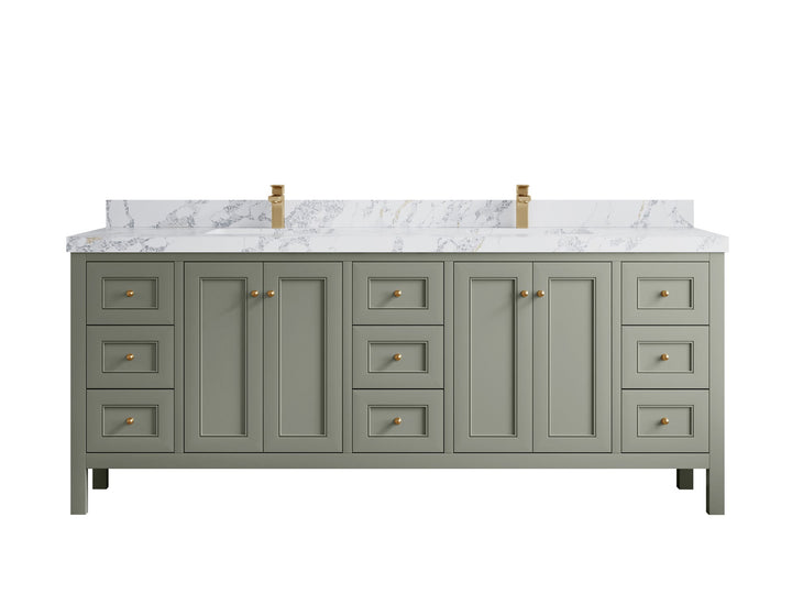 Nashville 84 in W x 22 in D Double Sink Bathroom Vanity - photo 25