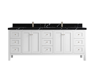 Nashville 84 in W x 22 in D Double Sink Bathroom Vanity - Willow Bath and Vanity