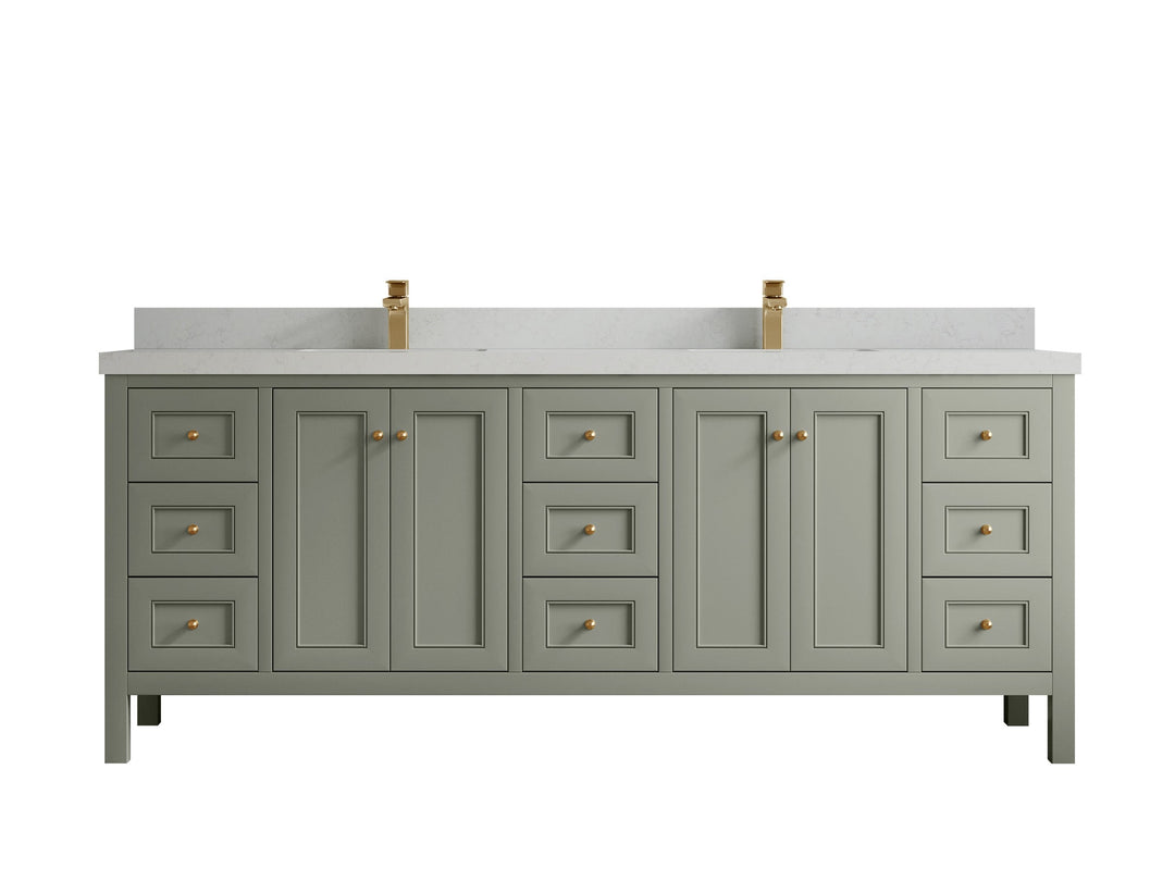 Nashville 84 in W x 22 in D Double Sink Bathroom Vanity - Willow Bath and Vanity