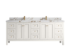 Nashville 84 in W x 22 in D Double Sink Bathroom Vanity - photo 44