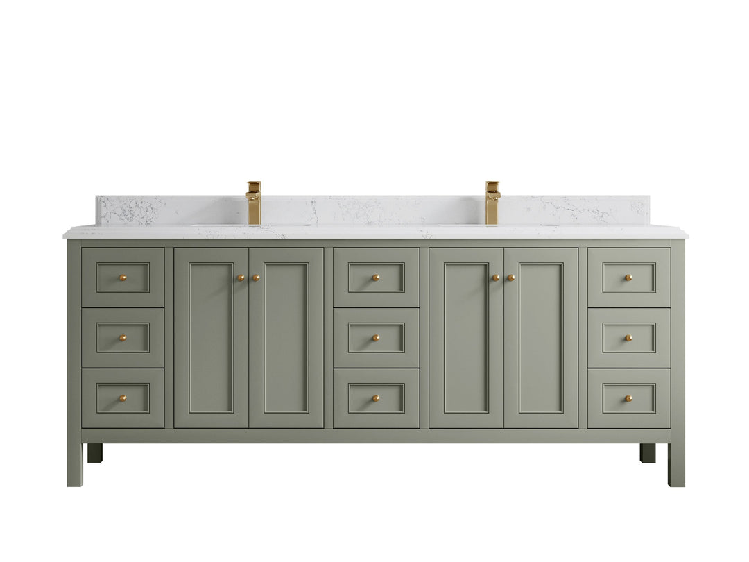 Nashville 84 in W x 22 in D Double Sink Bathroom Vanity - Willow Bath and Vanity